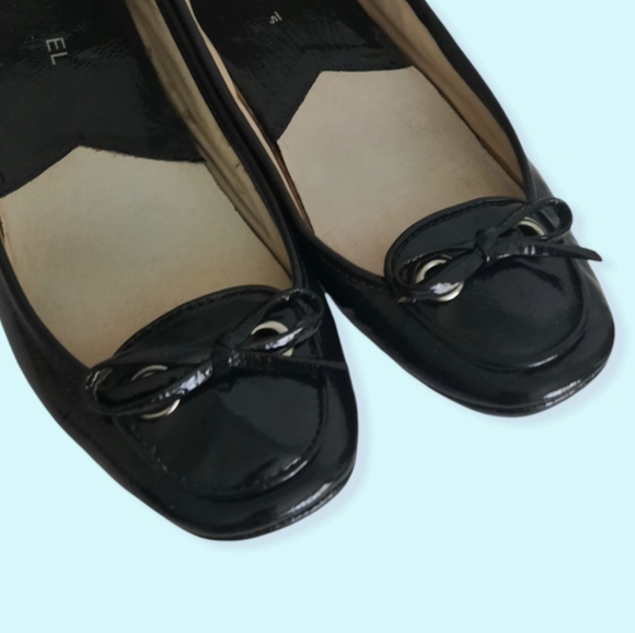 MICHAEL KORS black Leather patent shoes w/ bow - Picture 10 of 10